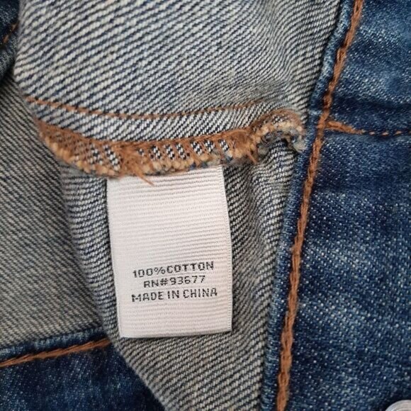 STYLUS 100% Cotton Classic Jean Jacket Medium Blue Sz XL P - Picture 9 of 9